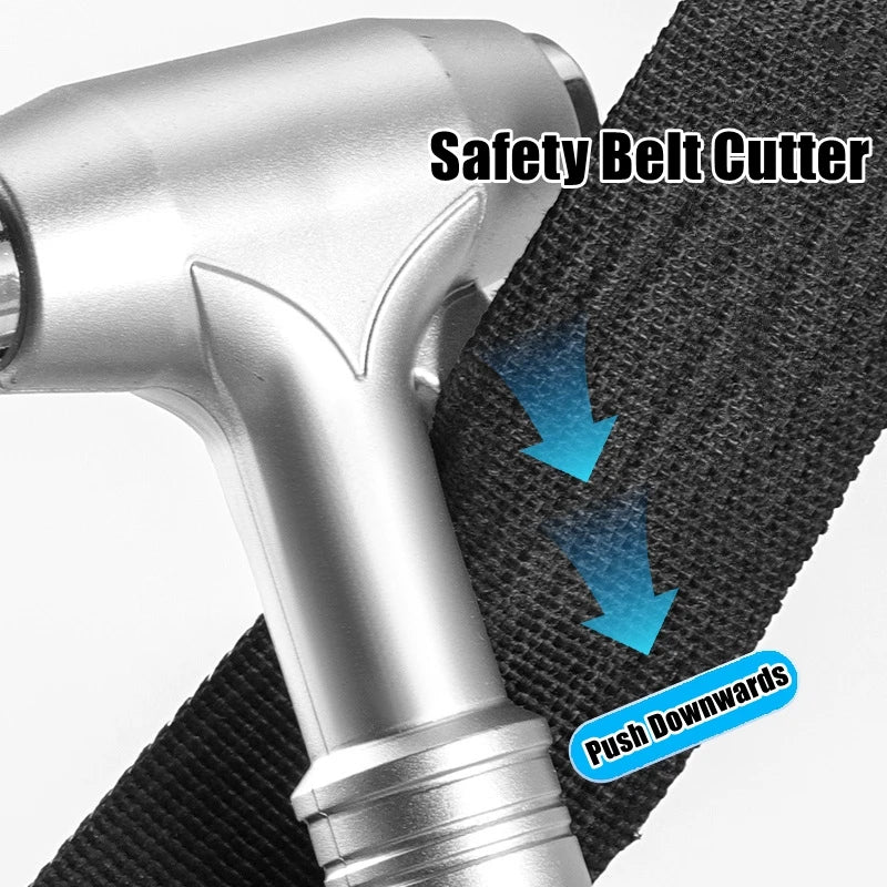 Car Emergency Escape Hammer with Window Breaker & Seat Belt Cutter