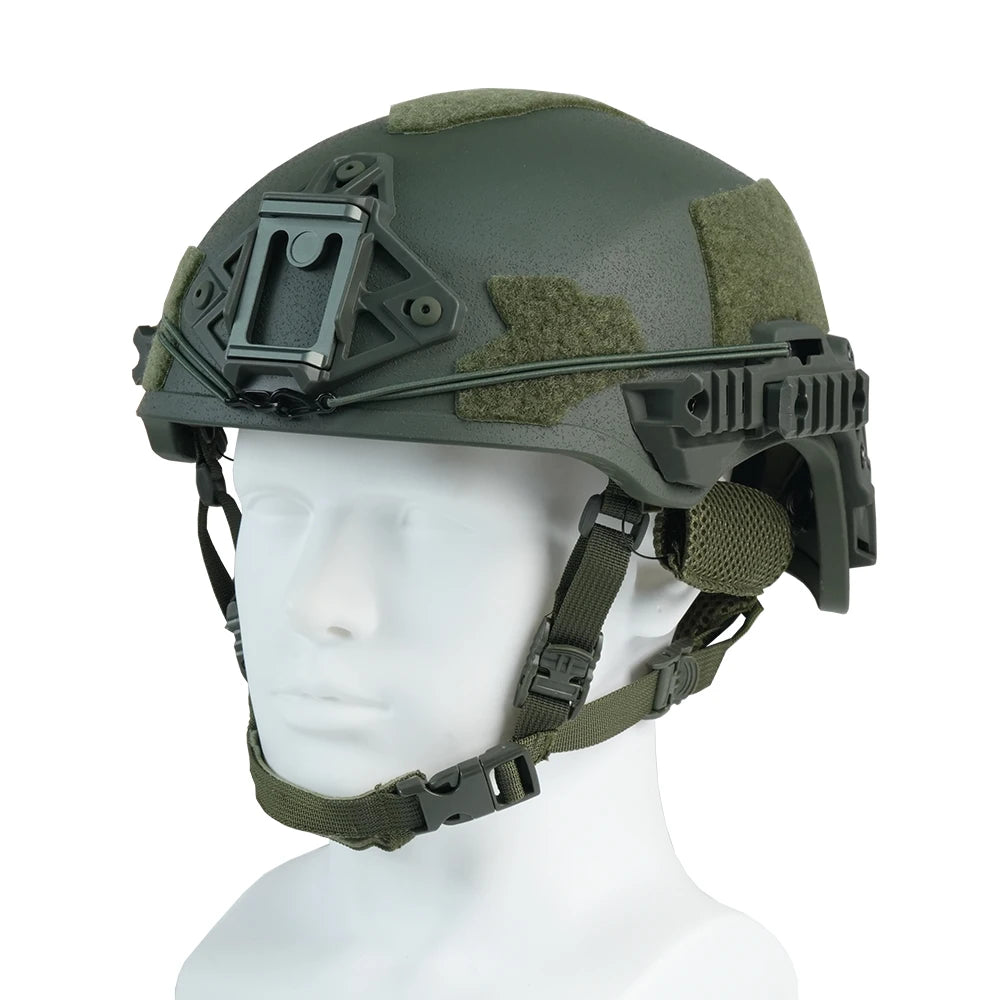 BOOIU Wendy 3.0 Tactical Helmet - Fiberglass High Cut with Rail System