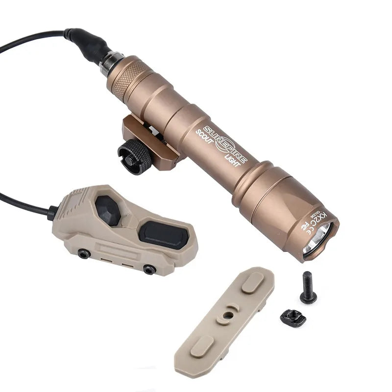 WADSN M300 M600 Tactical Weapon Light - 20mm Picatinny/MLOK/KEYMOD Rail Mount LED Flashlight