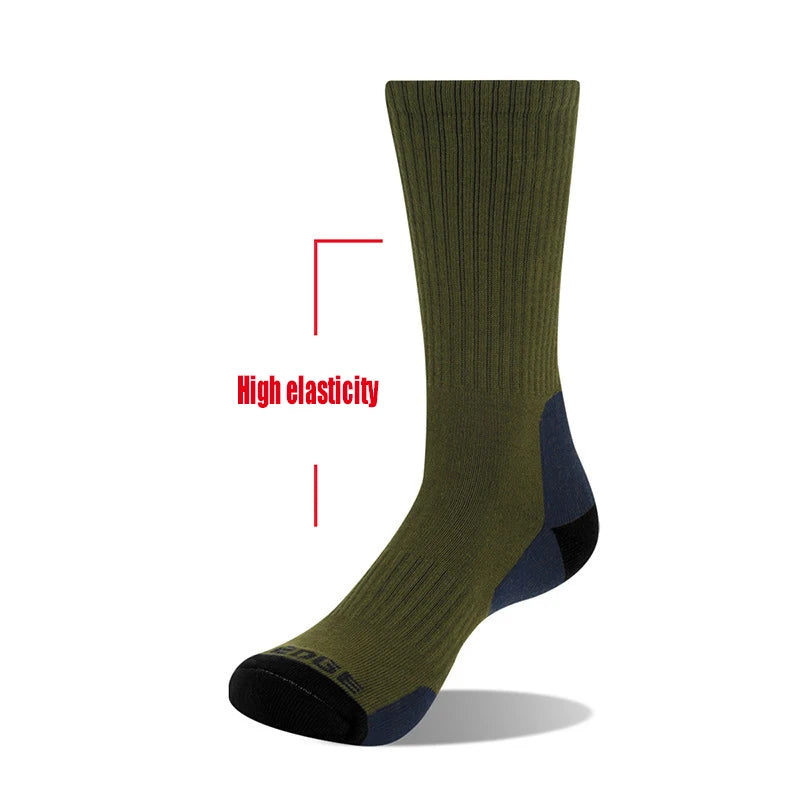 5 Pairs of Cushioned Crew Hiking Socks – Durable Outdoor Performance