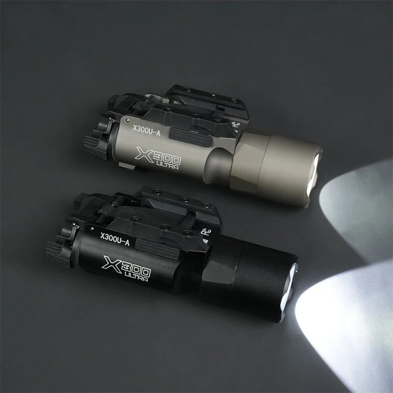 X300U-Style Aluminum Tactical Pistol Light | 500 Lumen LED | 20mm Rail Mount