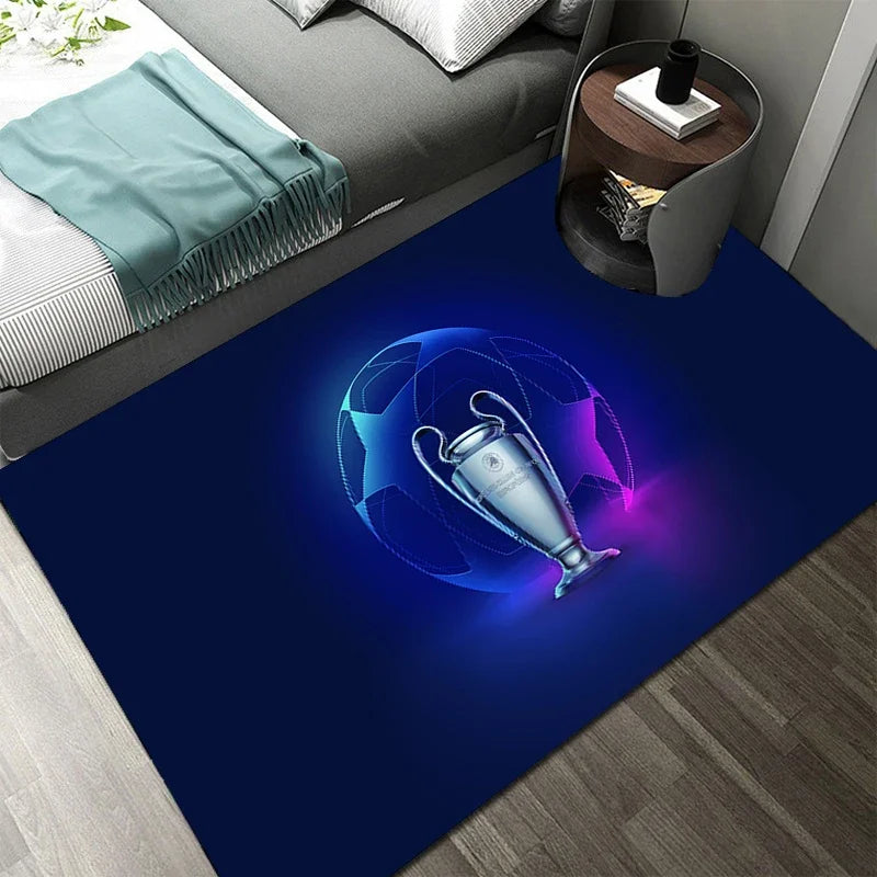 Football-Themed Rug – Home & Bedroom Decor