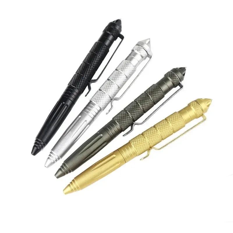 Aviation Aluminum Military Tactical Ballpoint Pen with Glass Breaker & Anti-Slip Grip