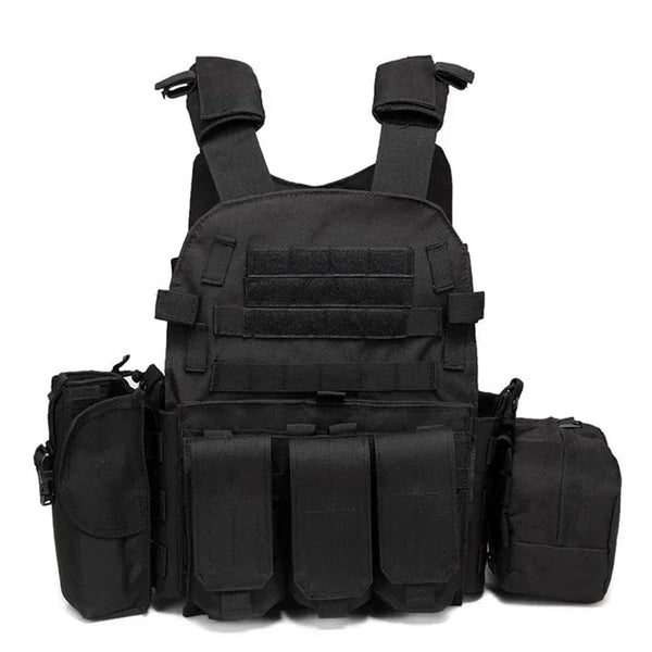 6094 Tactical Plate Carrier Vest — MOLLE Combat & Airsoft Gear