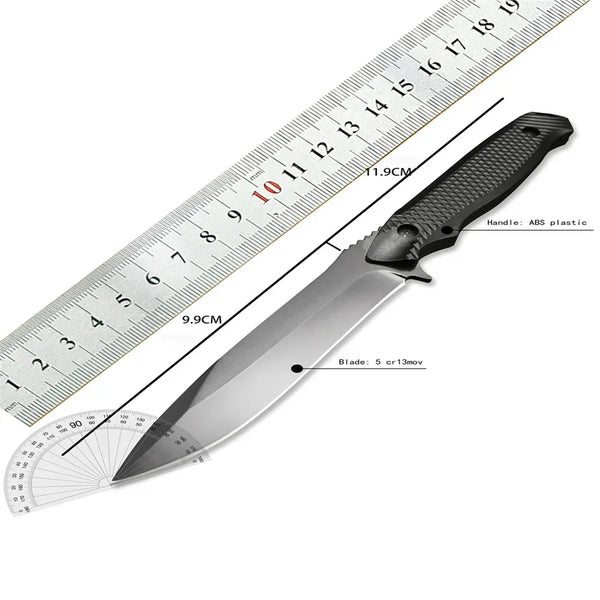 5Cr13MoV Fixed Blade Knife – Tactical EDC Hunting Tool with Stainless Steel Blade