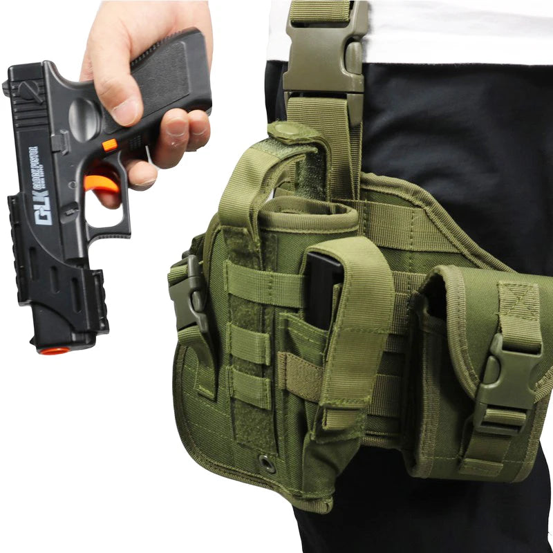 Jarhead Universal MOLLE Drop Leg Tactical Thigh Holster for Pistols