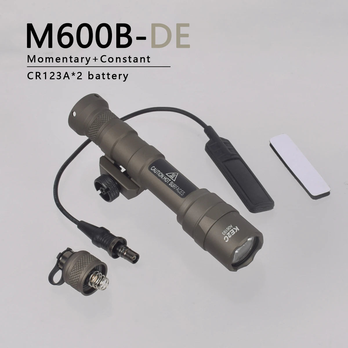 Tactical Weapon Light - M600C/M300C LED Scout Flashlight with Picatinny Rail Mount