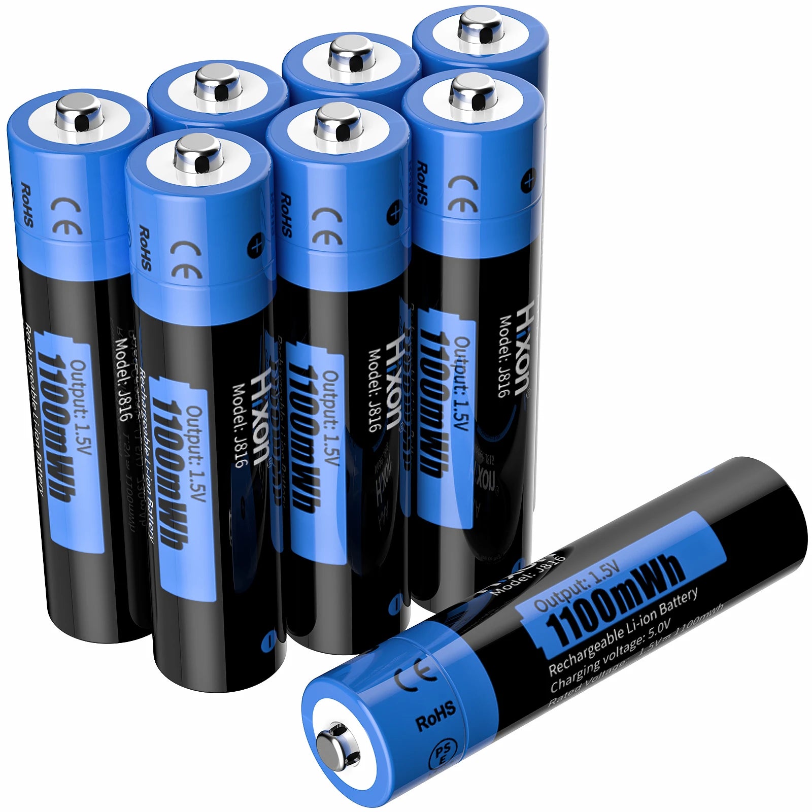 AAA 1100mWh 1.5V Li-Ion Rechargeable Battery