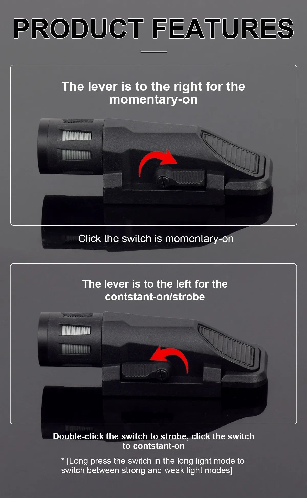 INFORCE APL Tactical Weapon Light - 20mm Rail Mount