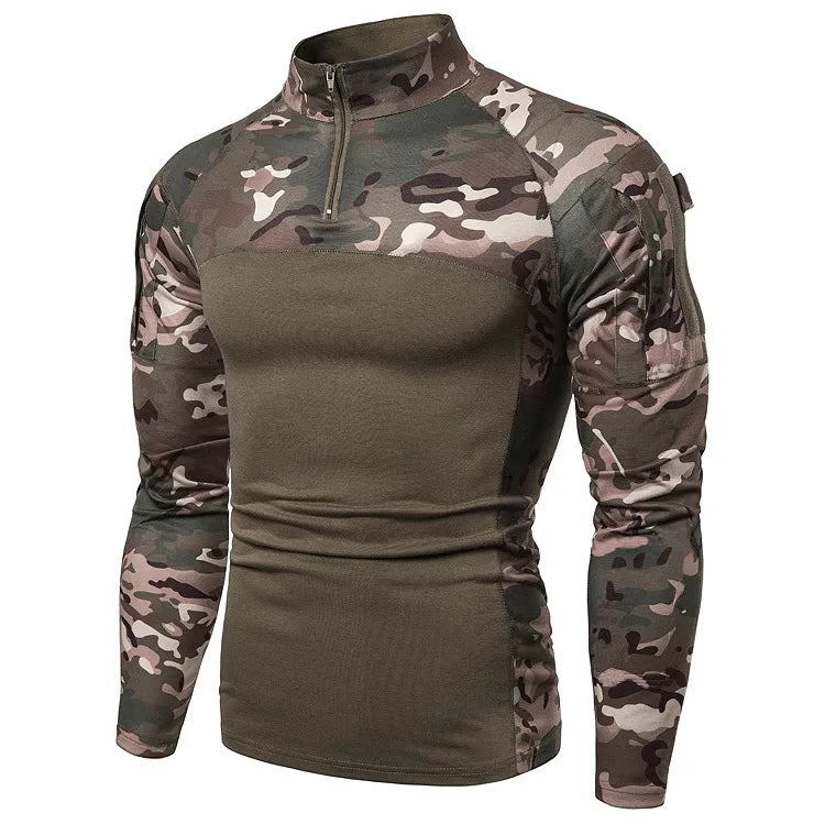 Breathable V-Neck Long-Sleeve T-Shirt