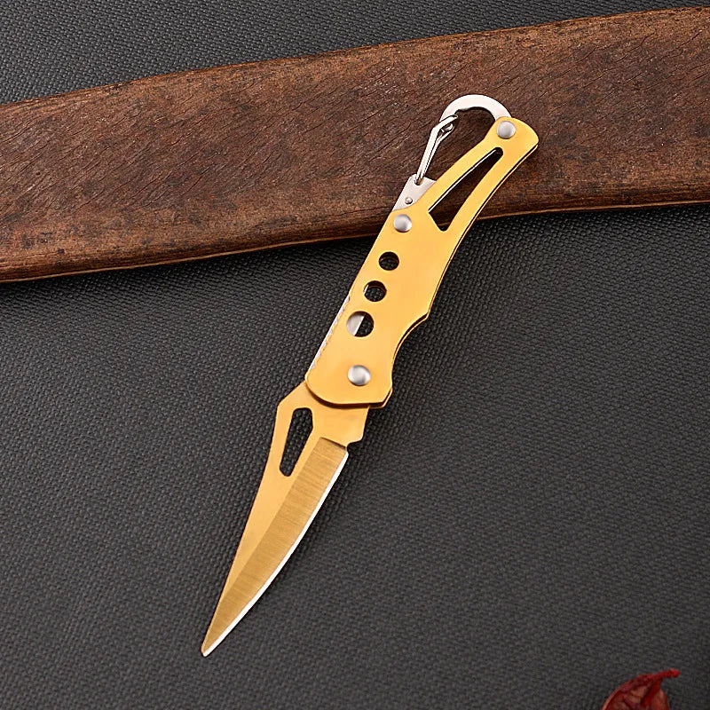 Mini Folding Pocket Knife — Portable EDC Keychain Tool