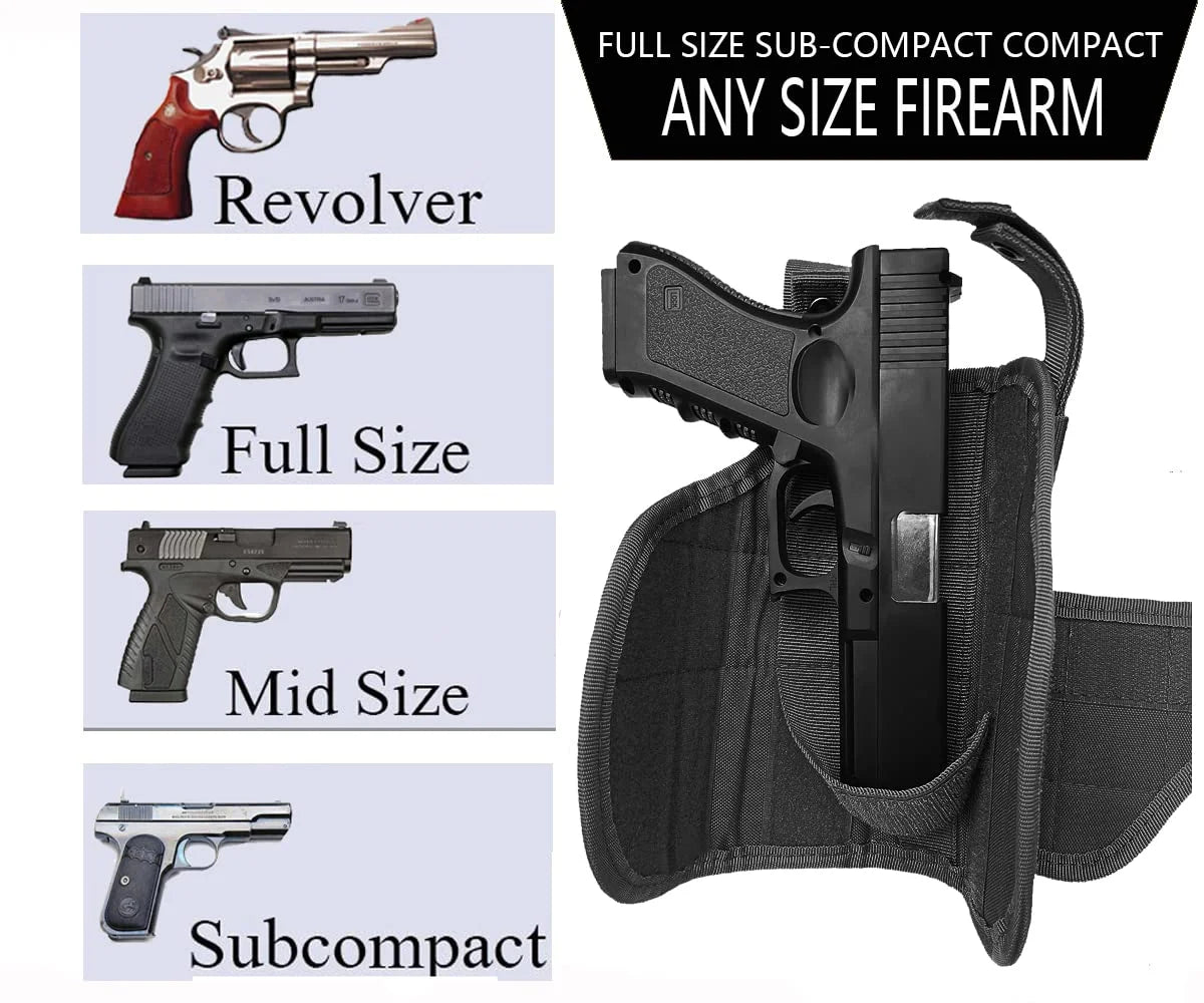Universal Oxford Drop Leg Tactical Pistol Holster | Right Hand
