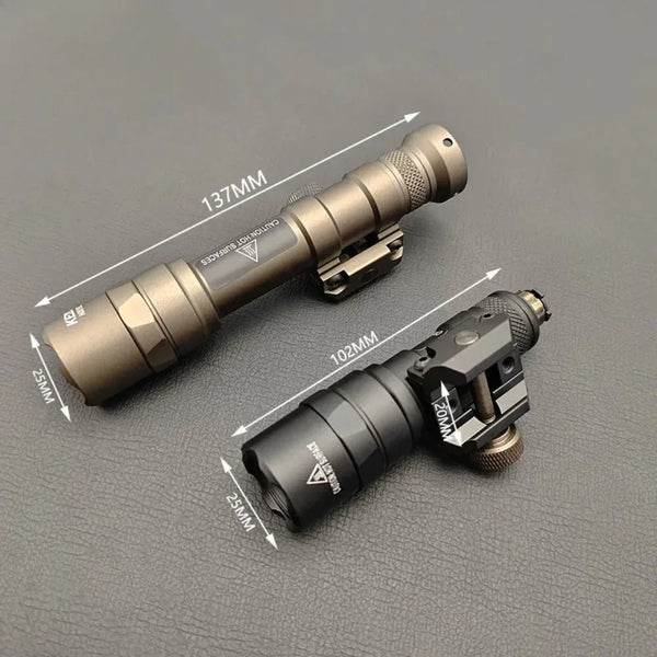M300B/M600B Tactical Weapon Light - 800 Lumen LED Flashlight with Rail Mount &amp; ModButton Switch