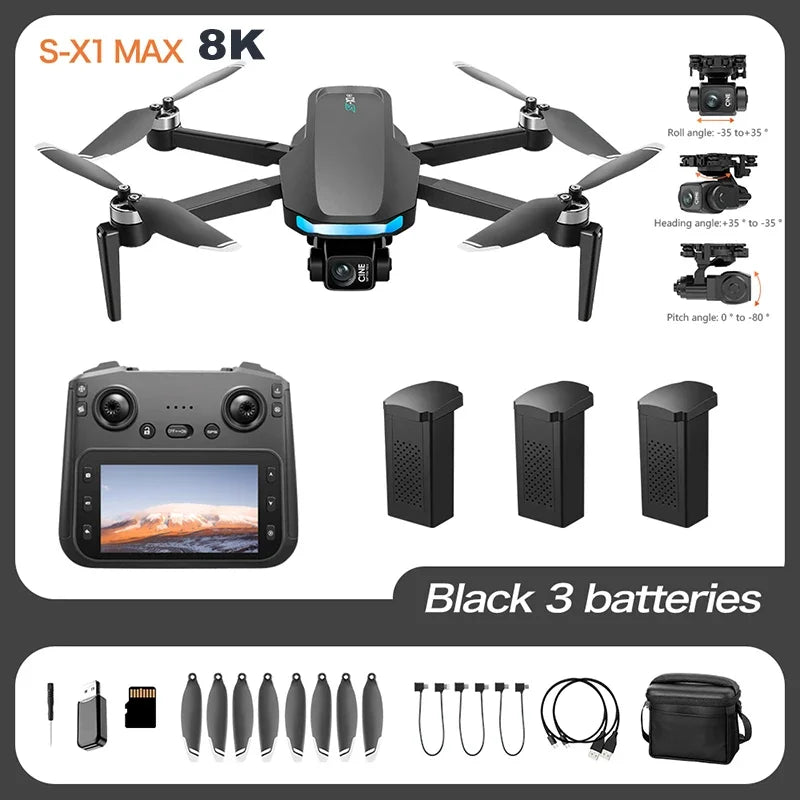 Xiaomi Mijia 8K GPS Drone with Laser Obstacle Avoidance, 3-Axis Gimbal & Screen Remote