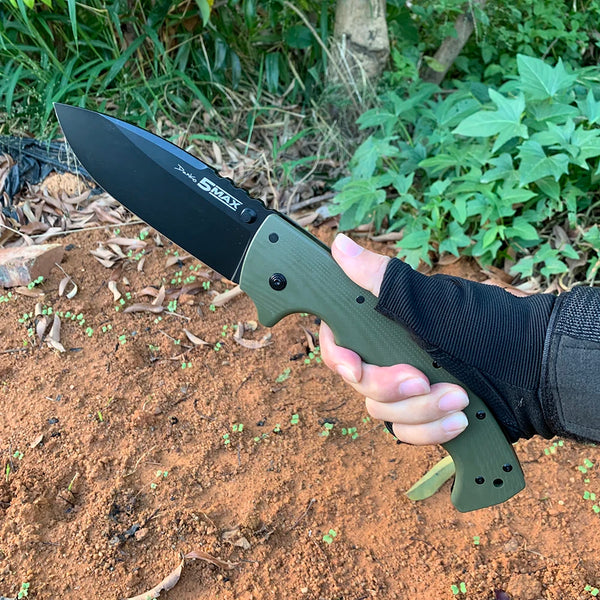 High-Performance Folding Knife — S35VN Blade & G10 Textured Handle