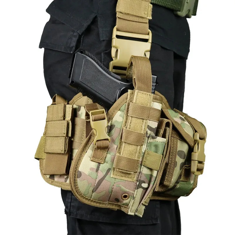 Jarhead Universal MOLLE Drop Leg Tactical Thigh Holster for Pistols