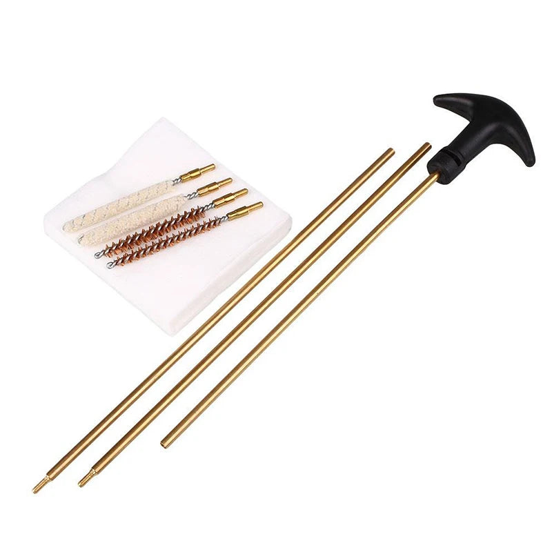 0.177 & 0.22 Caliber Brass Rod & Brush Barrel Cleaning Kit