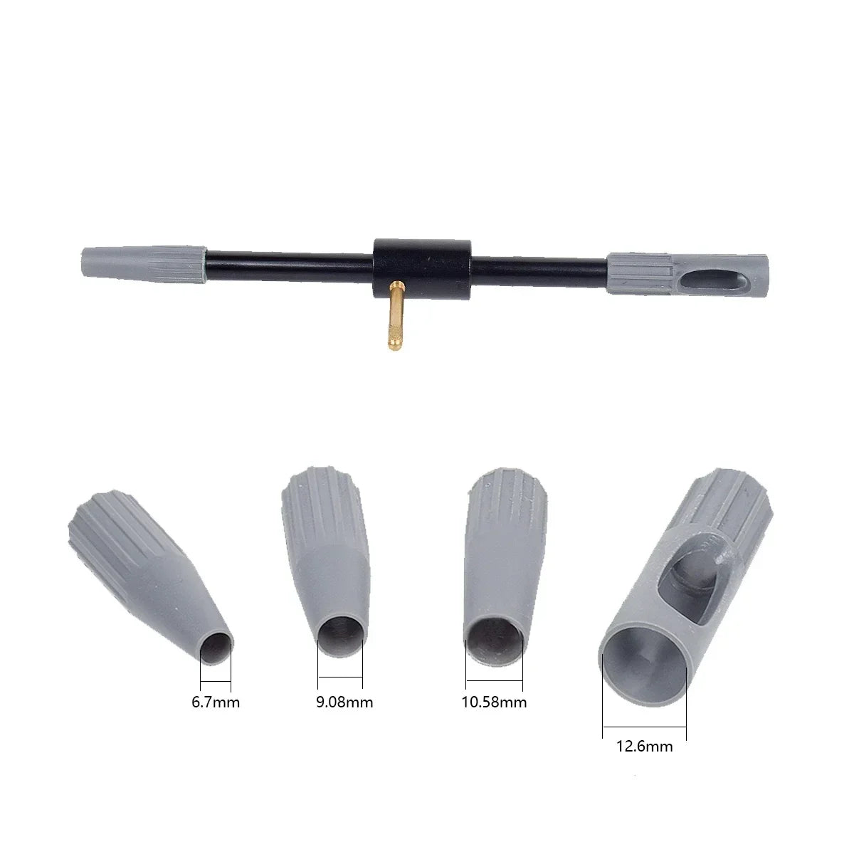 Universal Multi-Caliber Firearm Cleaning Guide Kit with Integrated Solport