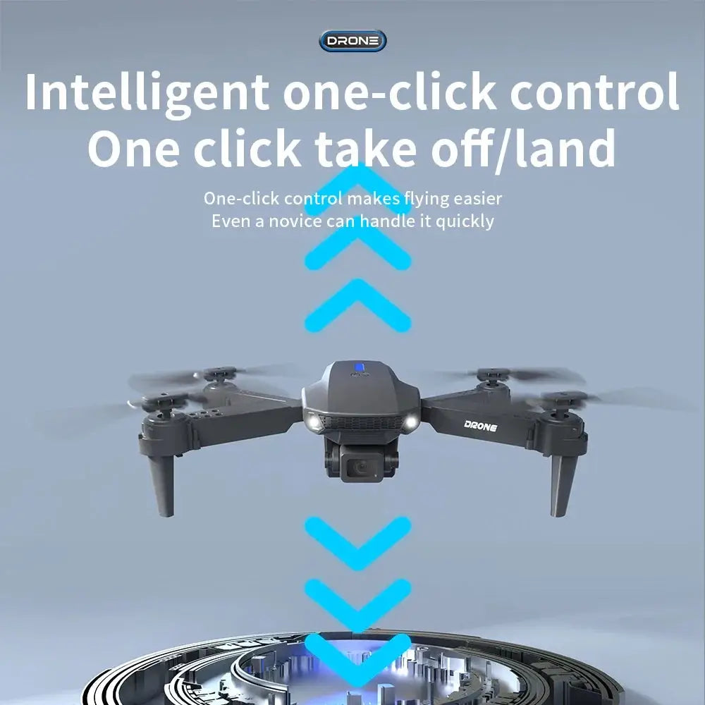 Foldable 4K Dual-Camera Drone with Altitude Hold and Trajectory Flight