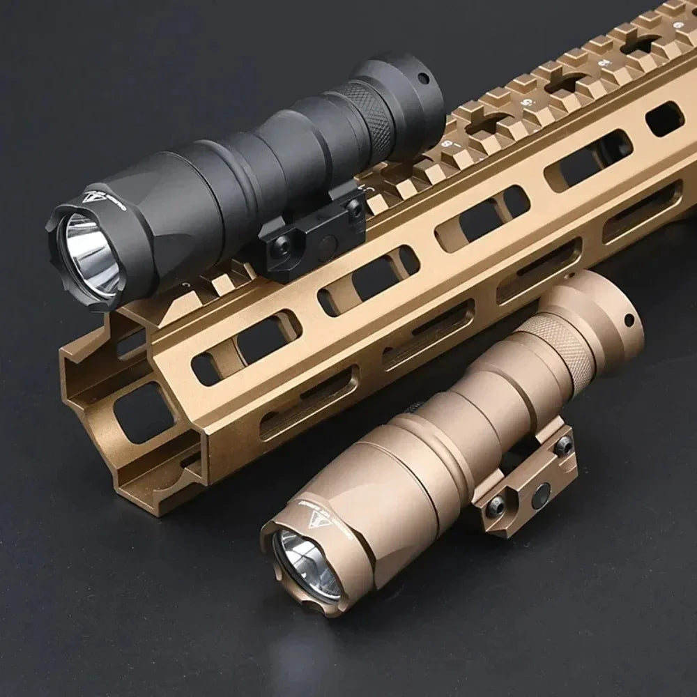 M600C/M300A Tactical LED Weapon Light - 600 Lumen Rail-Mount Flashlight with Pressure Switch