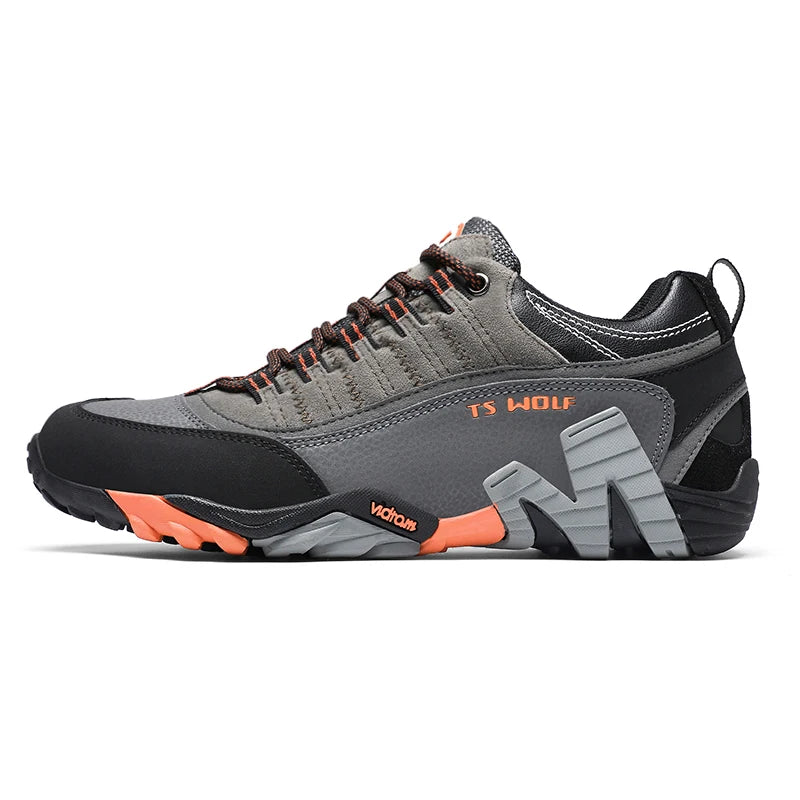 Waterproof Genuine Leather Hiking Boots – Durable & Tactical for Outdoor Adventures