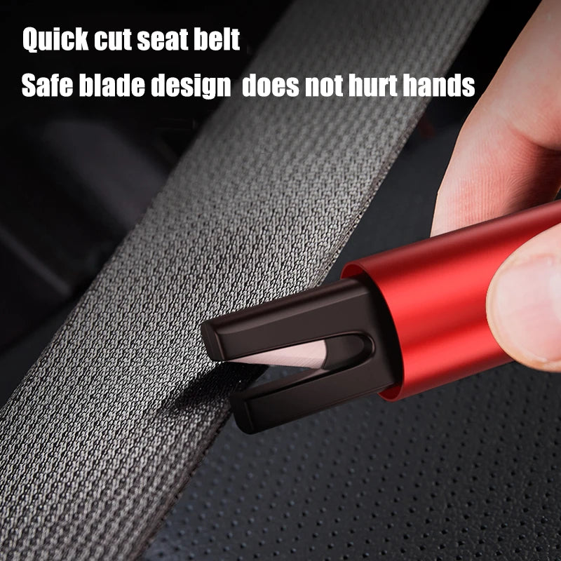 Alloy Car Emergency Escape Hammer with Window Glass Breaker & Seat Belt Cutter
