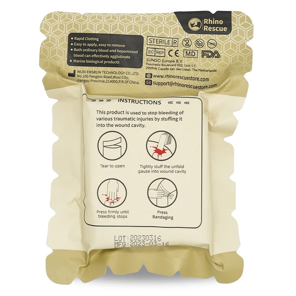 Quick Clotting Emergency Gauze