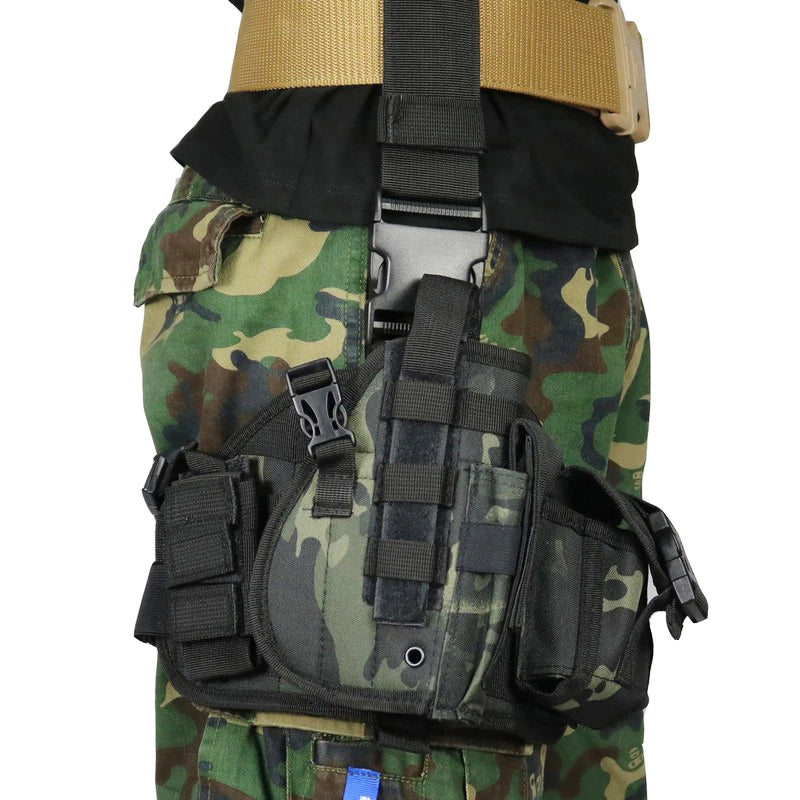 Jarhead Universal MOLLE Drop Leg Tactical Thigh Holster for Pistols