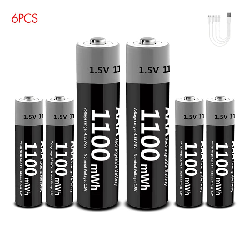 EcoCharge USB Rechargeable Battery Set
