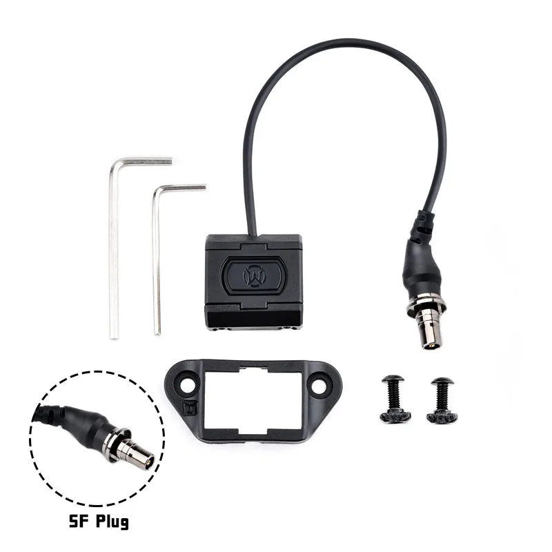 WADSN Tactical Dual Function Pressure Remote Switch for PEQ15, DBAL A2, M600 Flashlight