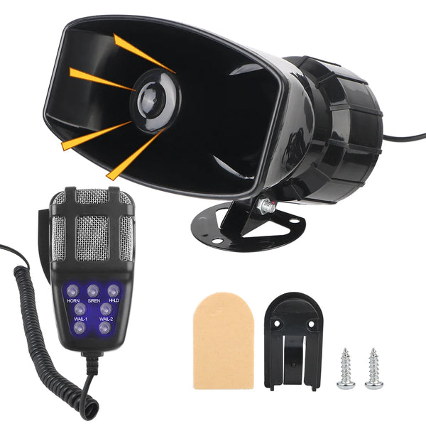 High-Decibel Multi-Tone Vehicle Siren & PA System