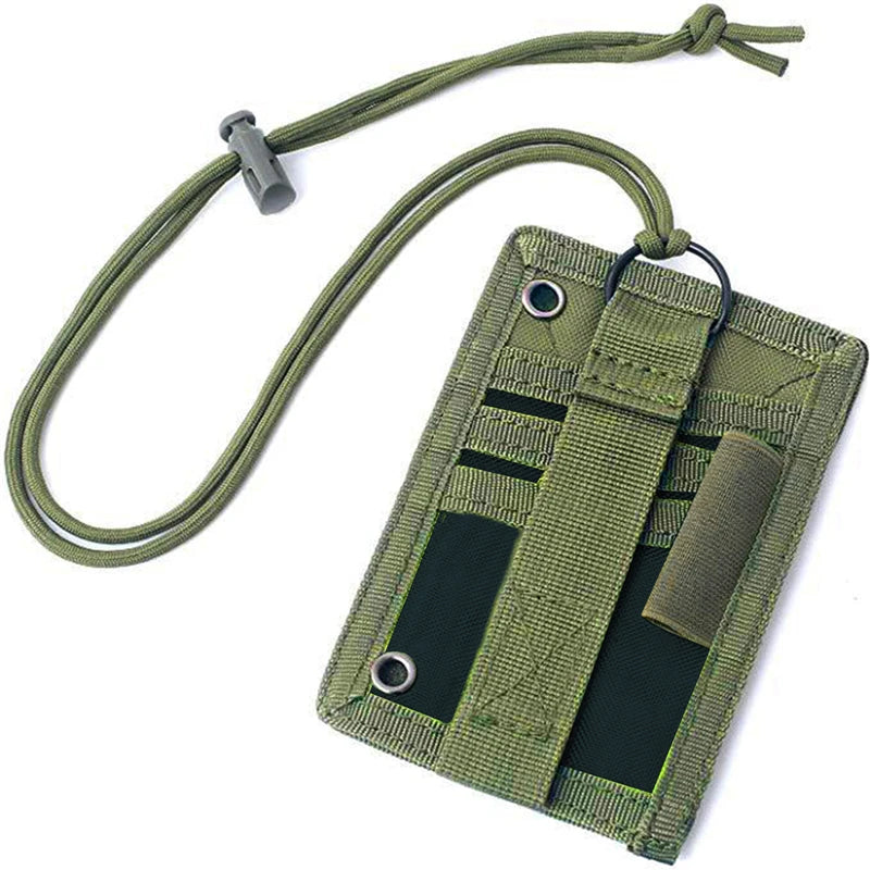 Tactical ID Badge Holder with Lanyard & Pen Loop