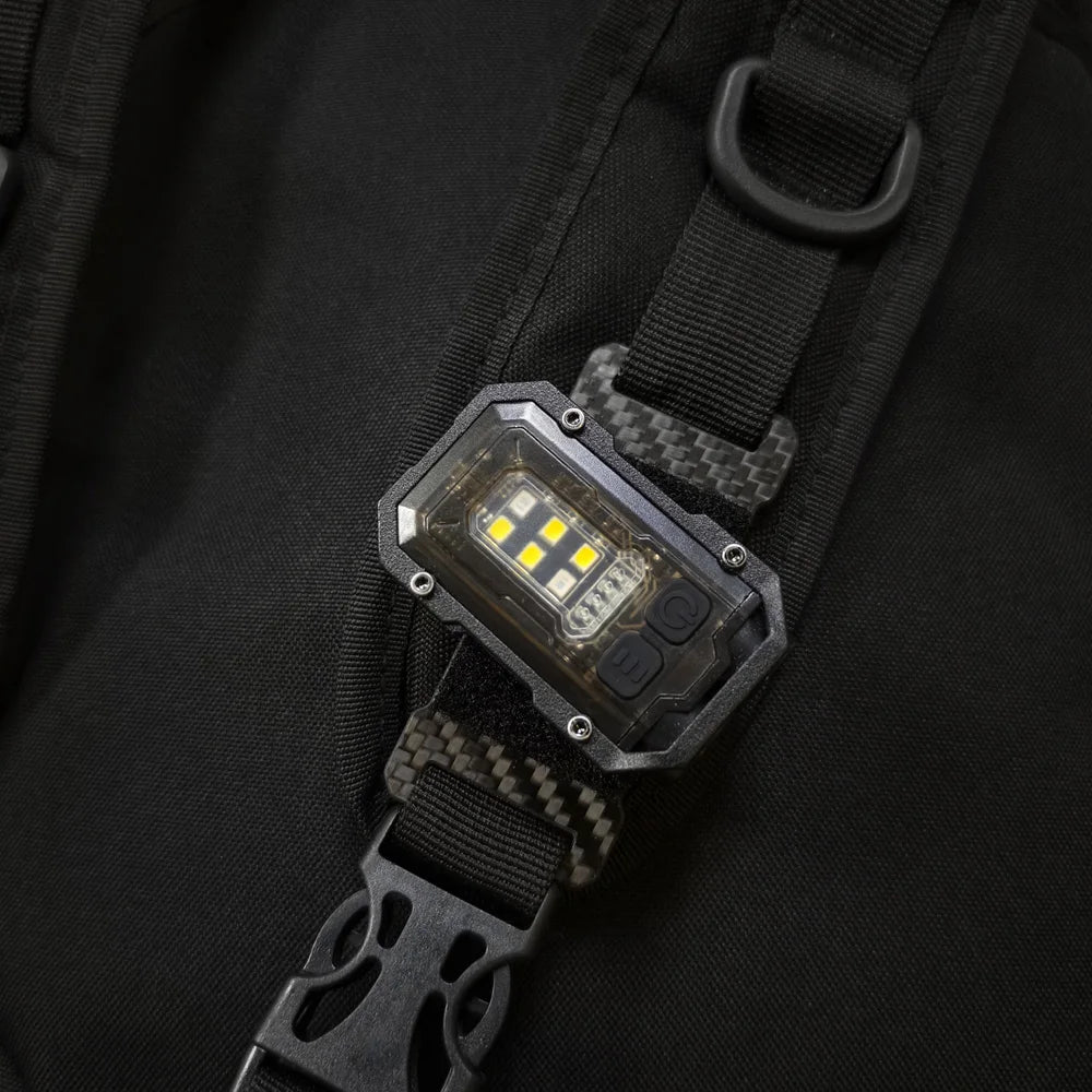 Tactical Multi-Purpose Flashlight with Magnetic Mount, 8 Modes, and 25 mm Strap Compatibility
