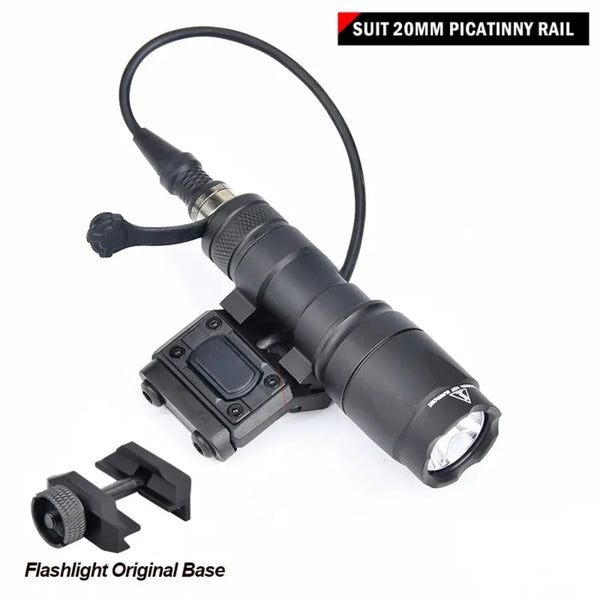 M600C/M300A Tactical LED Weapon Light - 600 Lumen Rail-Mount Flashlight with Pressure Switch