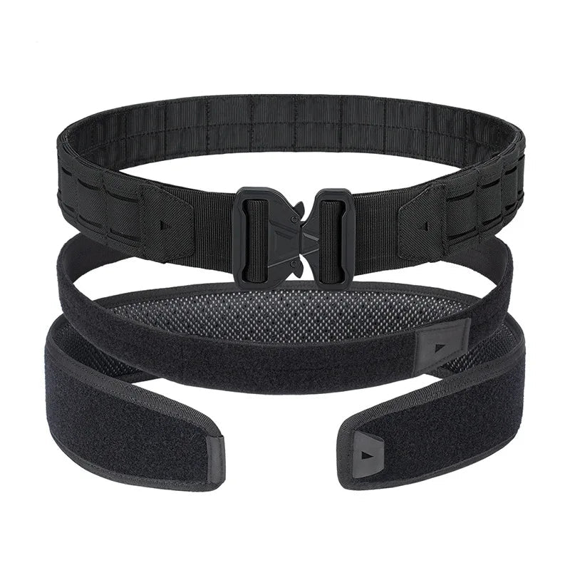 3-in-1 Tactical Combat Belt with Quick-Release Buckle