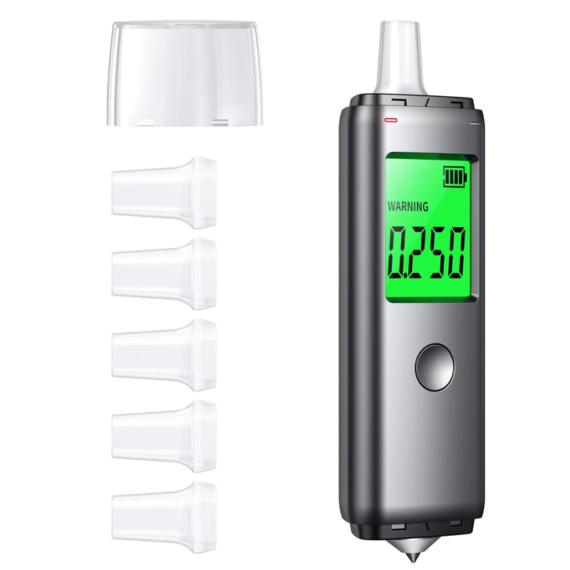ZW Breathalyzer Rechargeable | Professional Breath Alcohol Tester