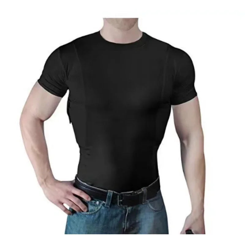 Concealed Carry Tactical Shirt with Holster Pockets