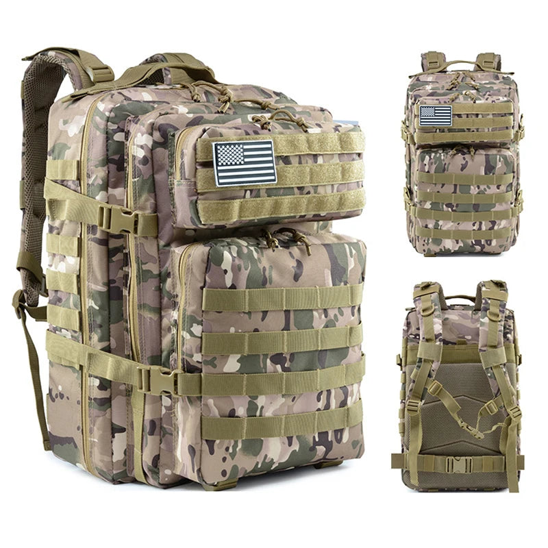 45L Tactical Backpack – Waterproof & Durable