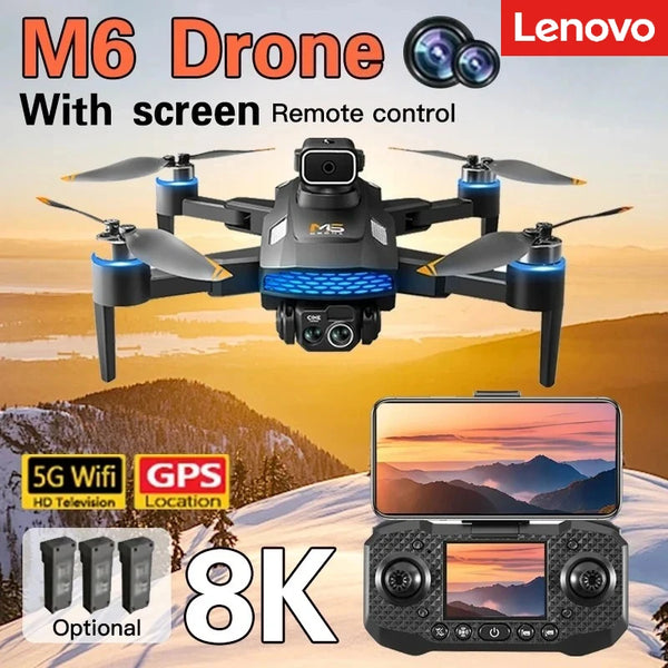 Lenovo M6 Pro Drone 8K Camera | 5G WiFi FPV Remote Control Quadcopter