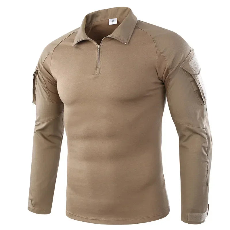 Tactical Camouflage Shirt – Breathable Military Combat Top for Outdoor & Airsoft