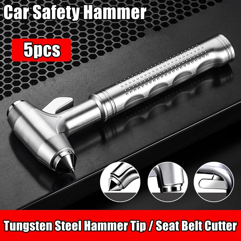Car Emergency Escape Hammer with Window Breaker & Seat Belt Cutter