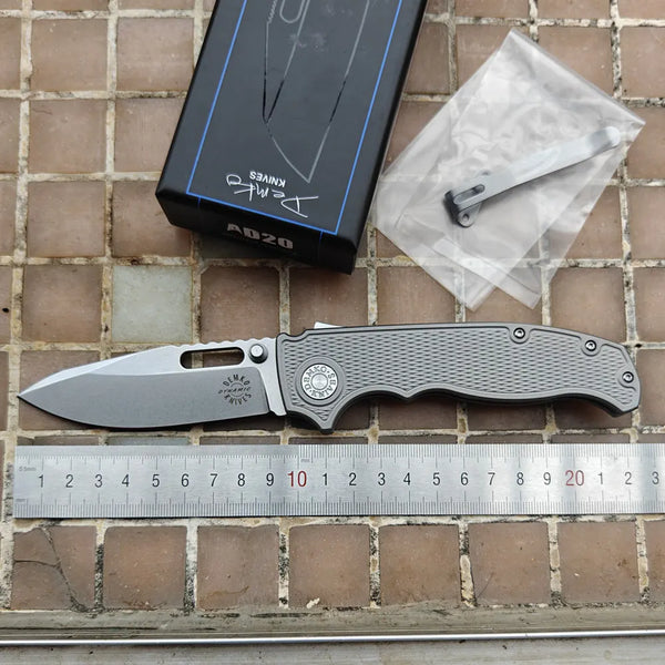 High-Performance Folding Knife — M390 Blade & Titanium Handle