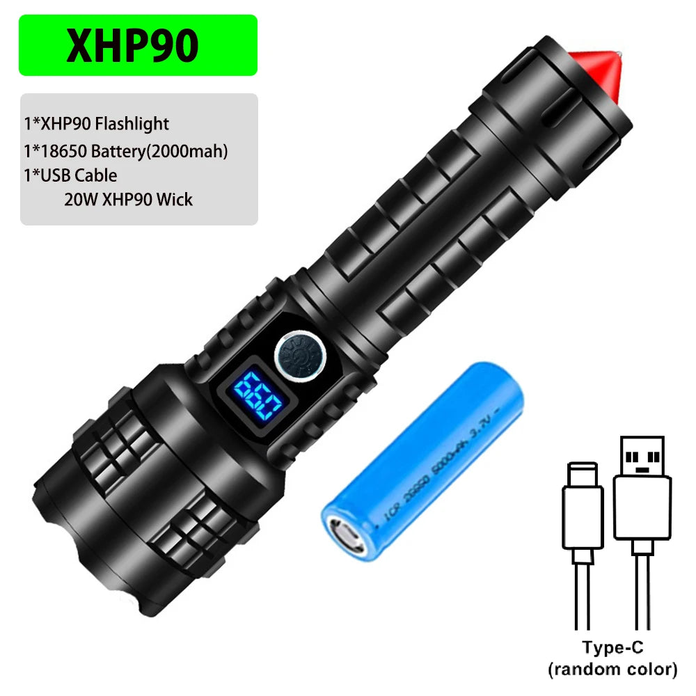 Tactical LED Flashlight - Rechargeable