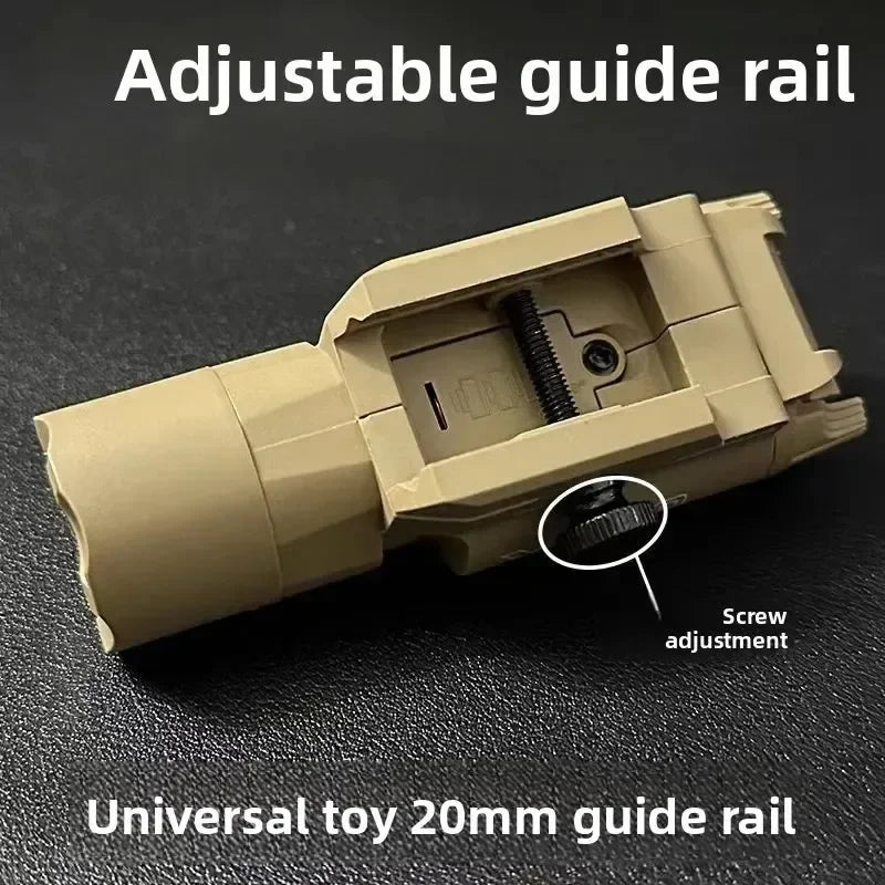 X300U-Style Nylon Tactical Pistol Light with Strobe | 20mm Rail Mount for Airsoft & Hunting