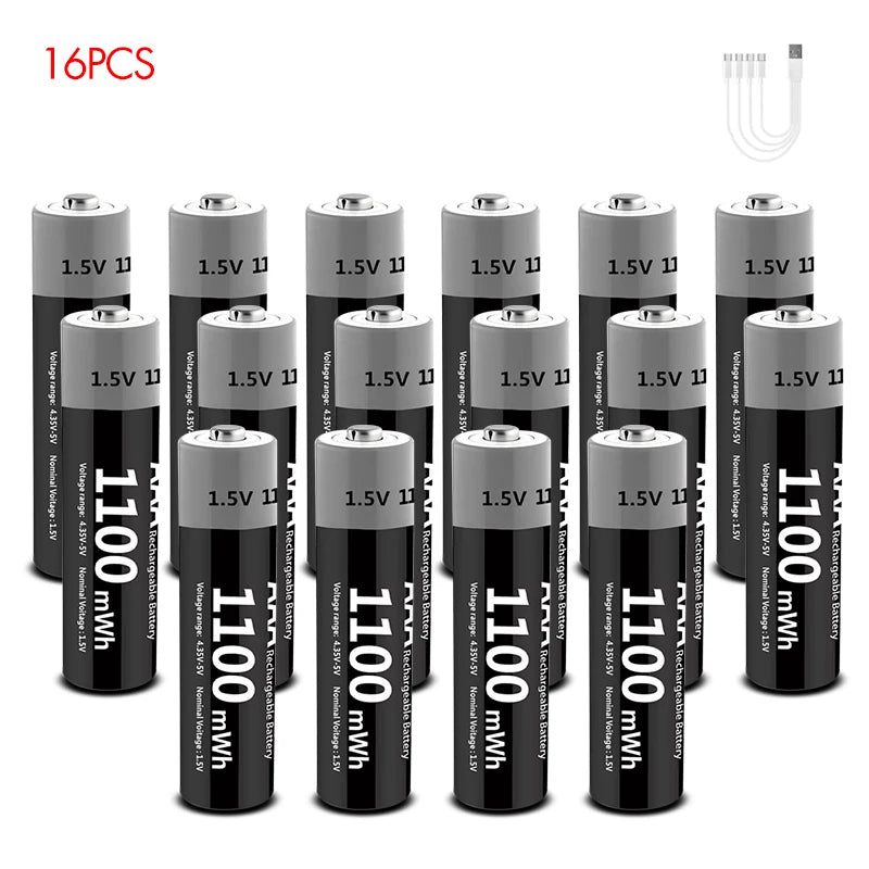 EcoCharge USB Rechargeable Battery Set
