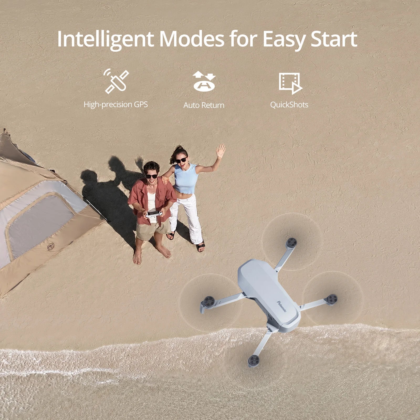 Potensic ATOM 4K GPS Drone with 3-Axis Gimbal, 6KM Transmission & Level-5 Wind Resistance