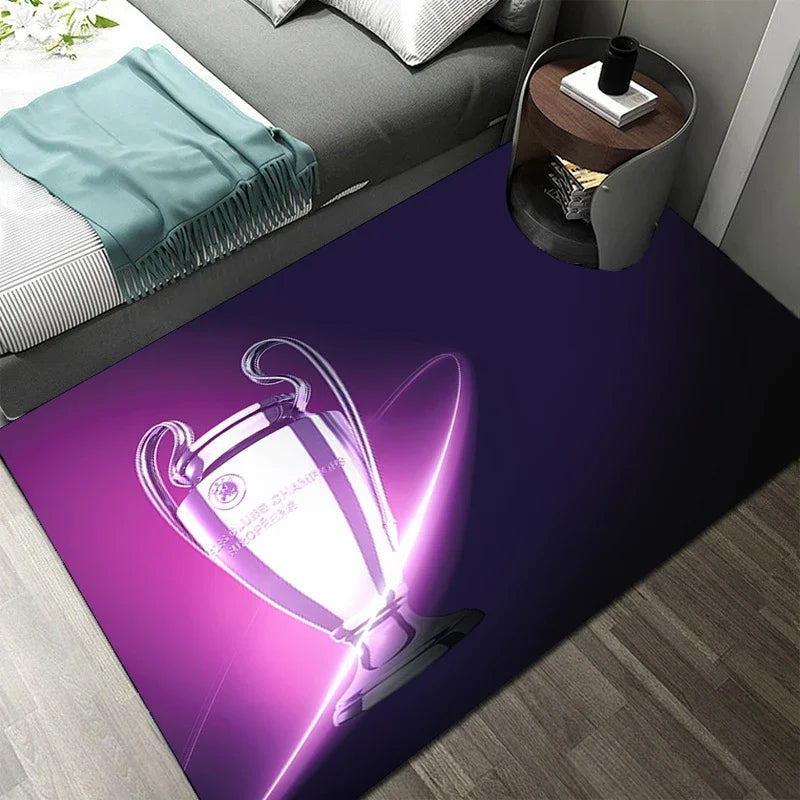 Football-Themed Rug – Home & Bedroom Decor