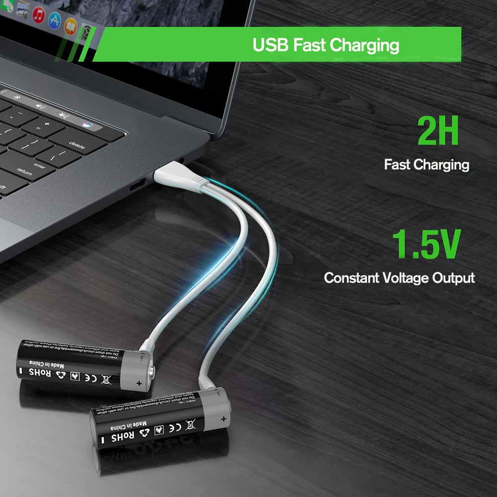 EcoCharge USB Rechargeable Battery Set