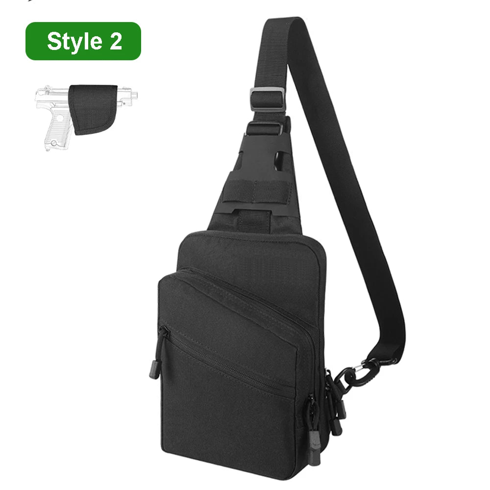 Tactical EDC Sling Bag with Concealed Compartment