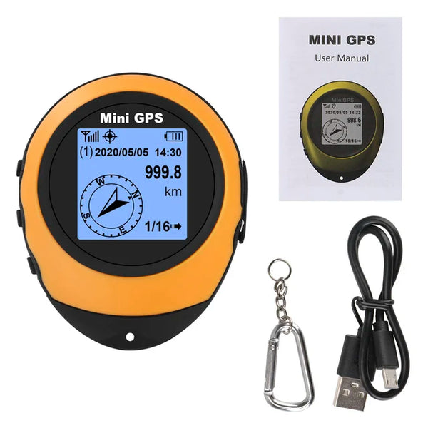 Mini Handheld Satellite GPS Navigator with Altitude, Compass & Waypoint Tracking